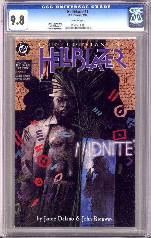 Hellblazer Vol 1 2 CGC 9.8 (NM/M) (1988)