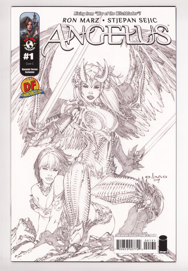 Angelus 1 VF/NM (9.0) (2009) Basaldua Dynamic Forces Sketch Exclusive Variant