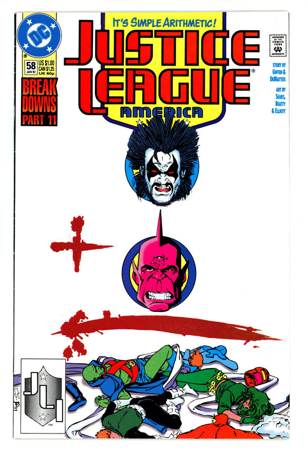 Justice League America 58 Mid Grade (1992)