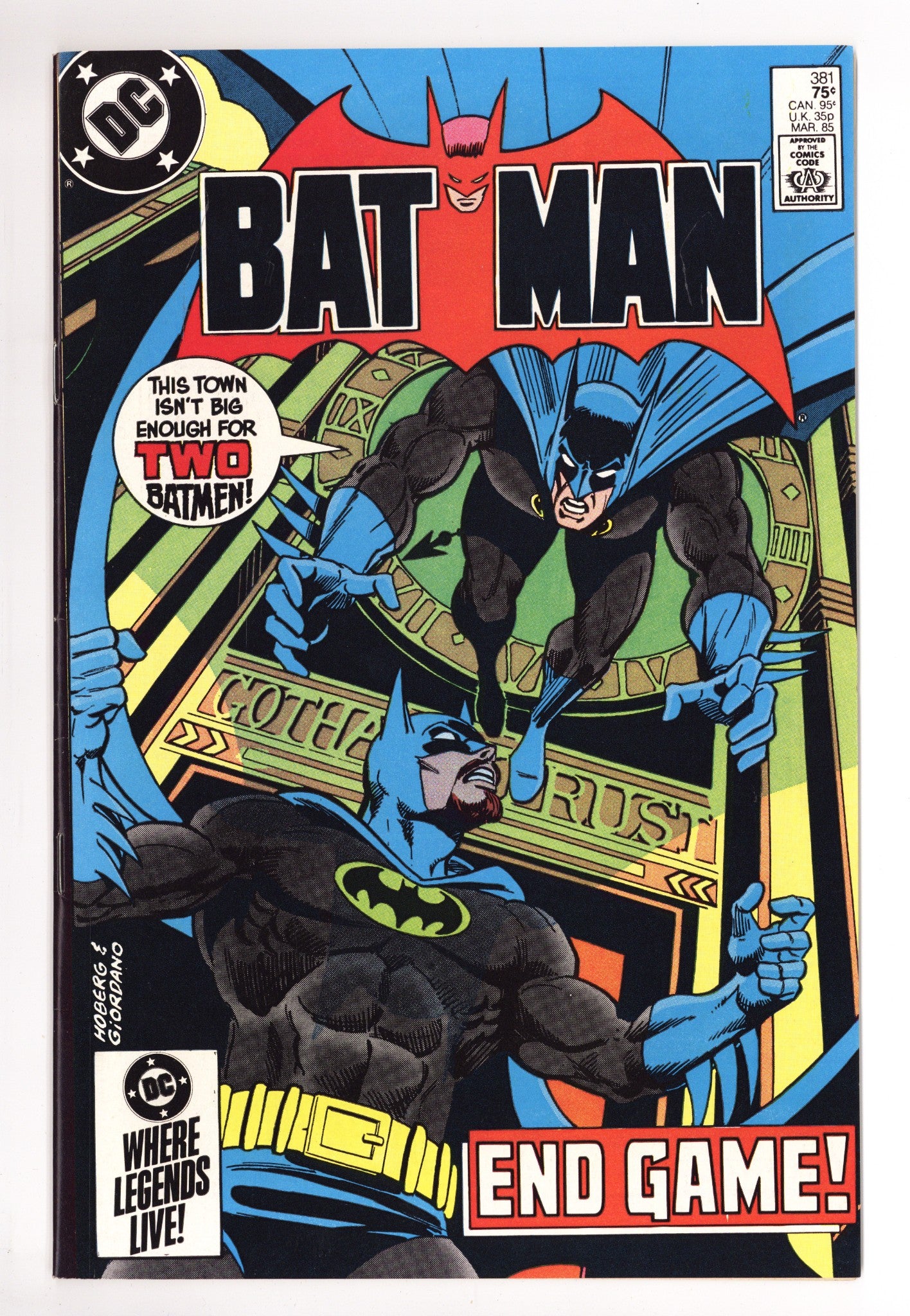 Batman Vol 1 381 High Grade (1985) 
