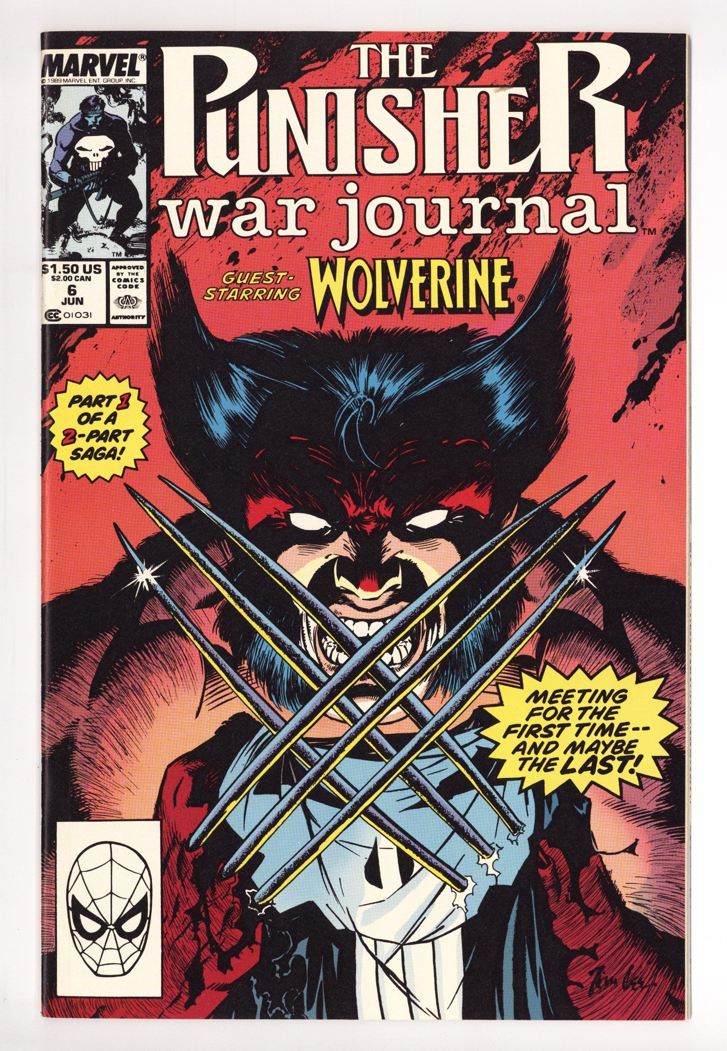 The Punisher War Journal Vol 1 6 VF/NM (9.0) (1989) 