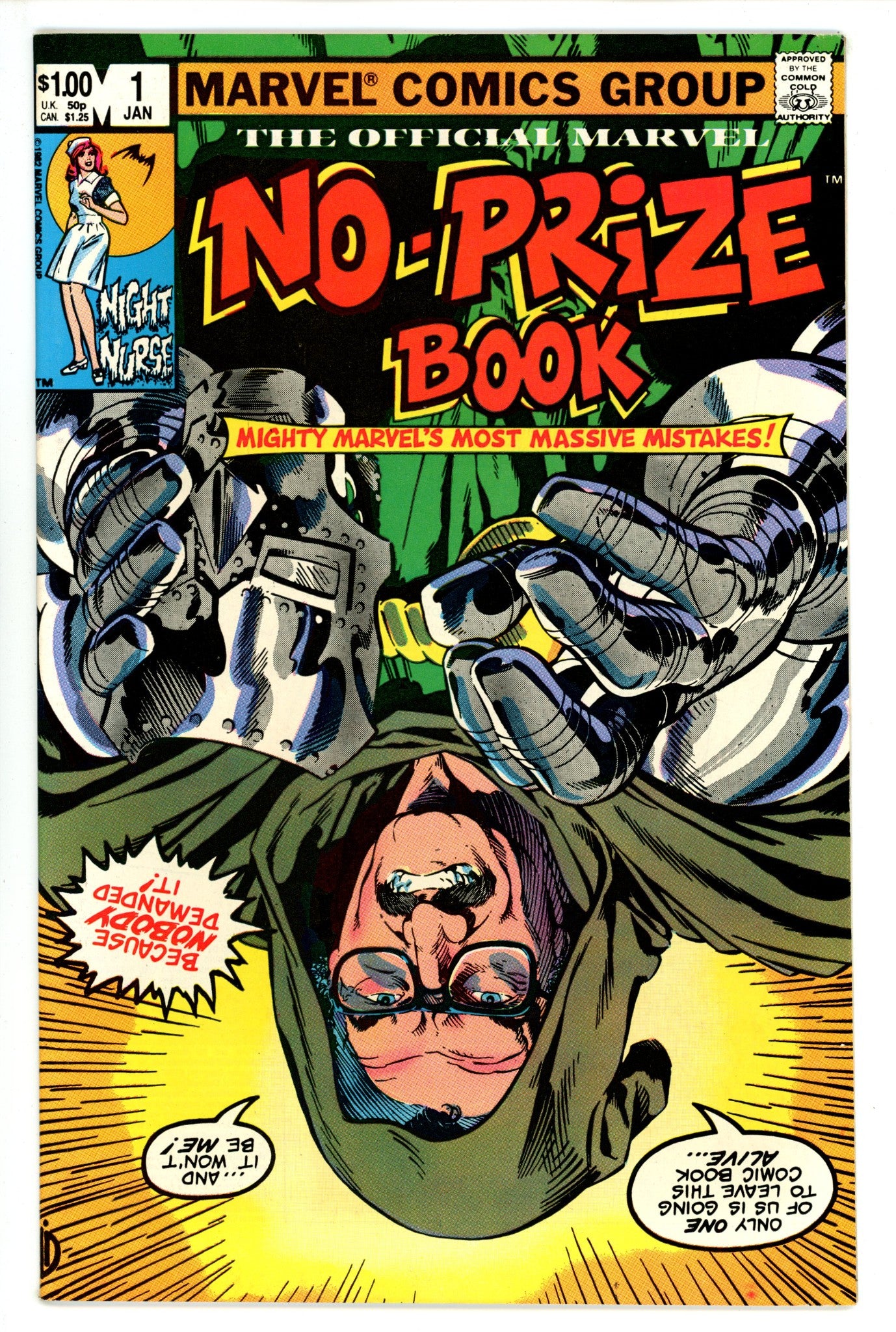 The Marvel No-Prize Book 1 Mid Grade (1983) 