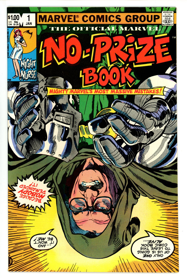 The Marvel No-Prize Book 1 Mid Grade (1983)