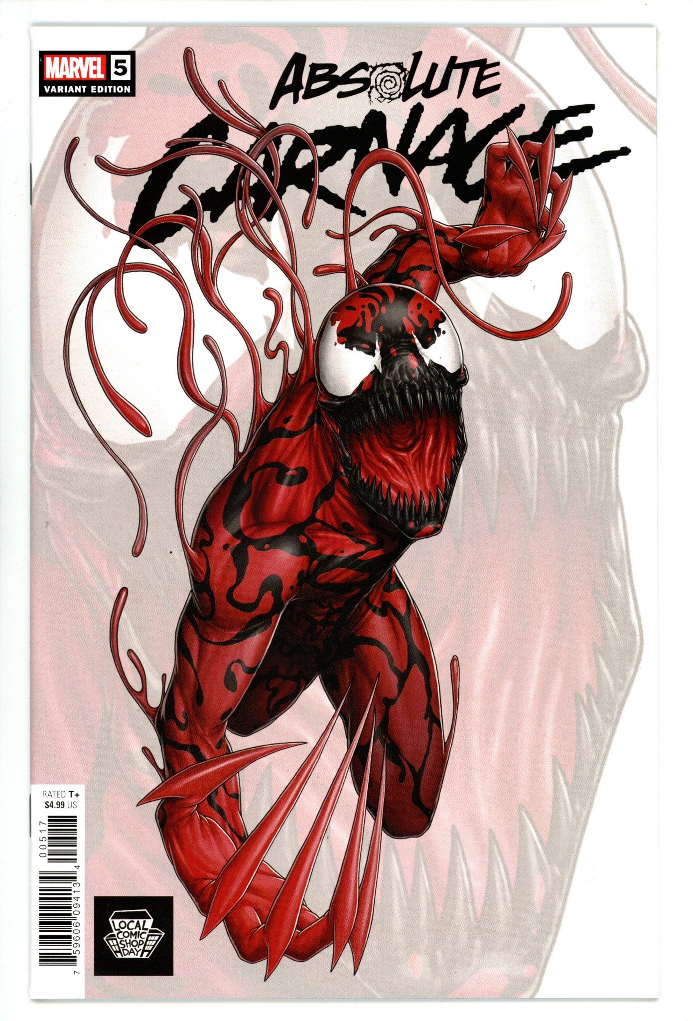 Absolute Carnage 5 High Grade (2020) Christopher LCSD Variant 