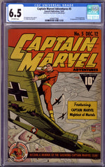 Captain Marvel Adventures 5 CGC 6.5 (FN+) (1941) thumbnail