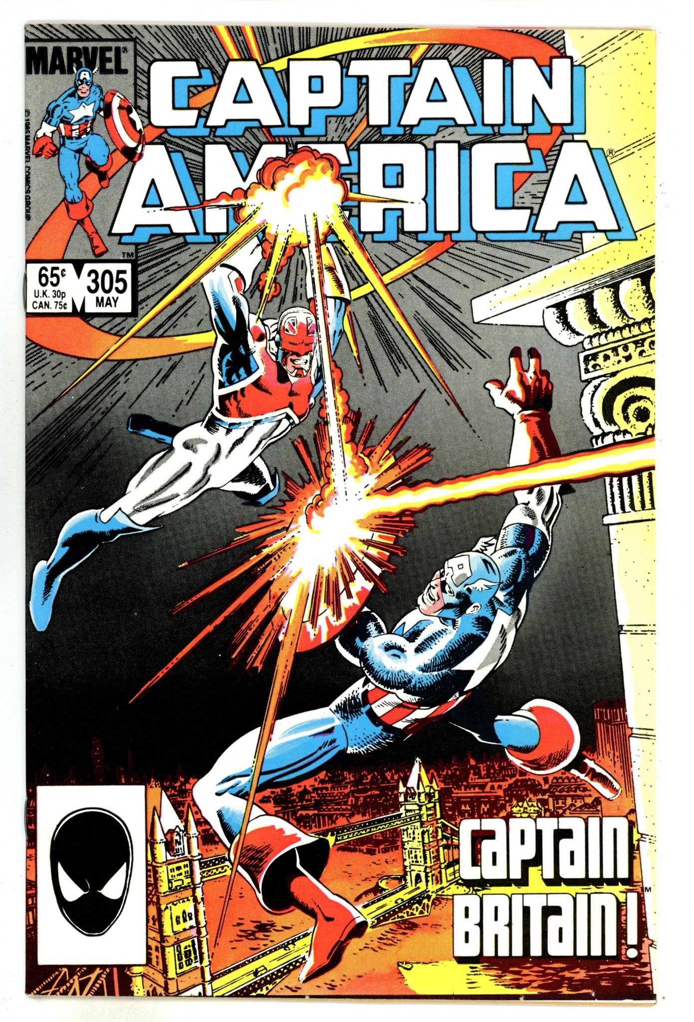 Captain America Vol 1 305 High Grade (1985) 