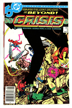 Crisis on Infinite Earths 2 VF+ (8.5) (1985) Newsstand
