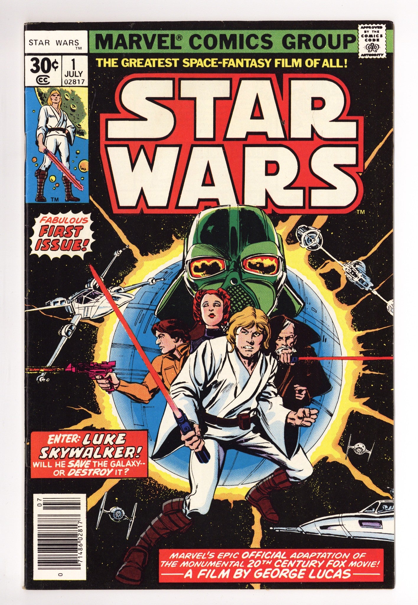 Star Wars Vol 1 1 VF+ (8.5) (1977) 