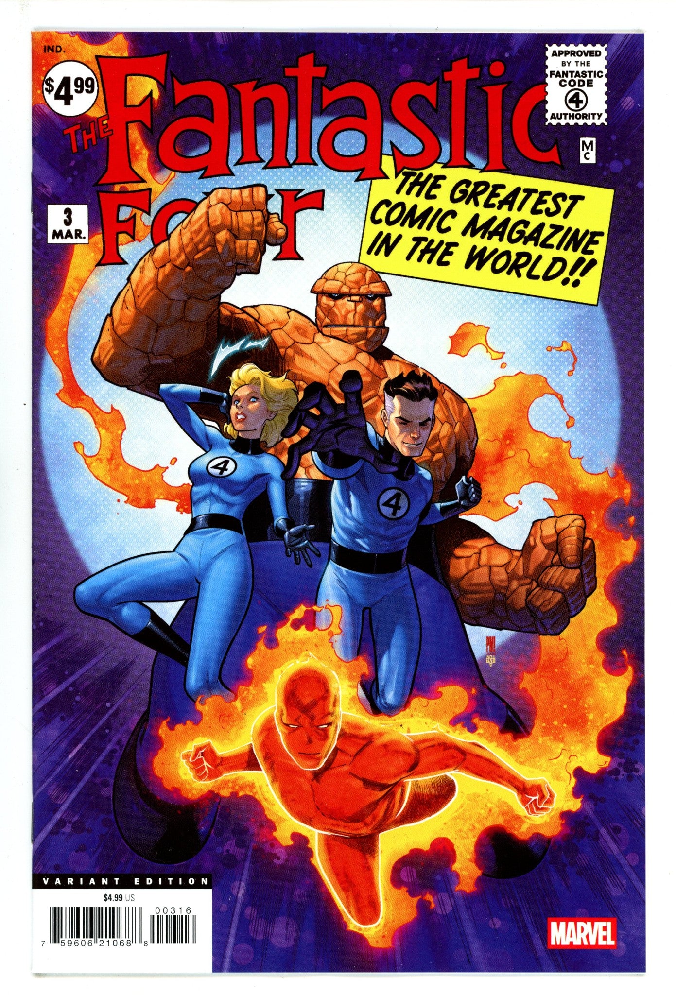 Fantastic Four Vol 1 3 Medina Facsimile Incentive Variant NM (2025)
