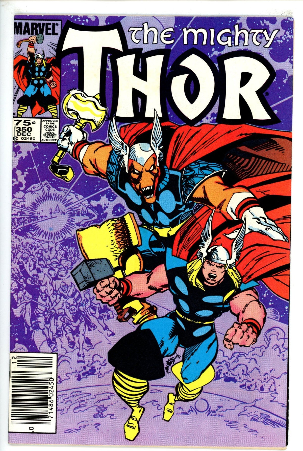 Thor Vol 1 350  Mid Grade   (1984)   Canadian Price Variant
