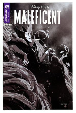 Disney Villains Maleficent 5 Durso B&W Incentive Variant (2023)