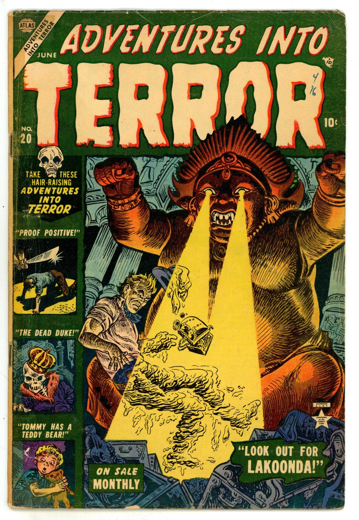Adventures into Terror 20 GD/VG (3.0) Tape (1953) 