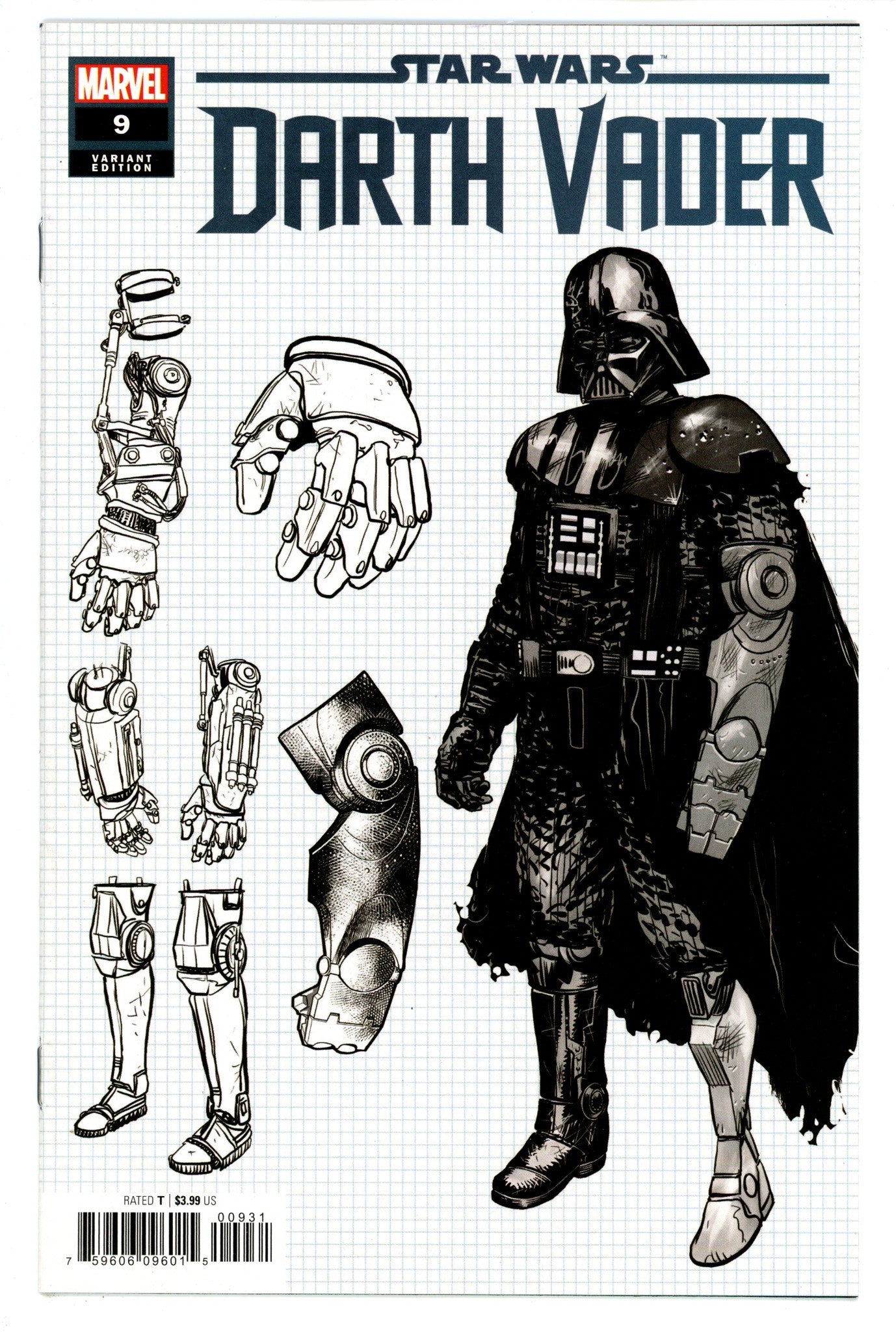 Star Wars: Darth Vader Vol 3 9 High Grade (2021) Ienco Design Incentive Variant 