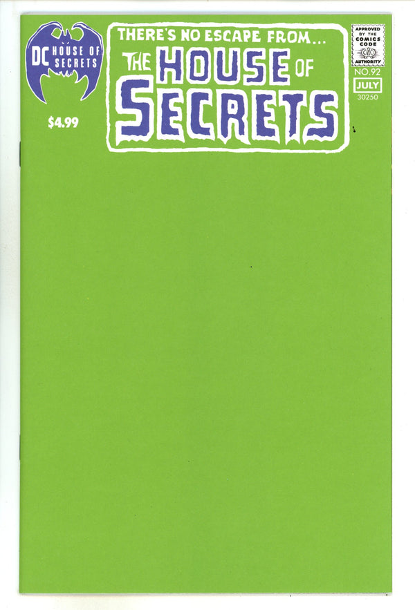 House Of Secrets Vol 1 92 Facsimile Blank Variant (2024)