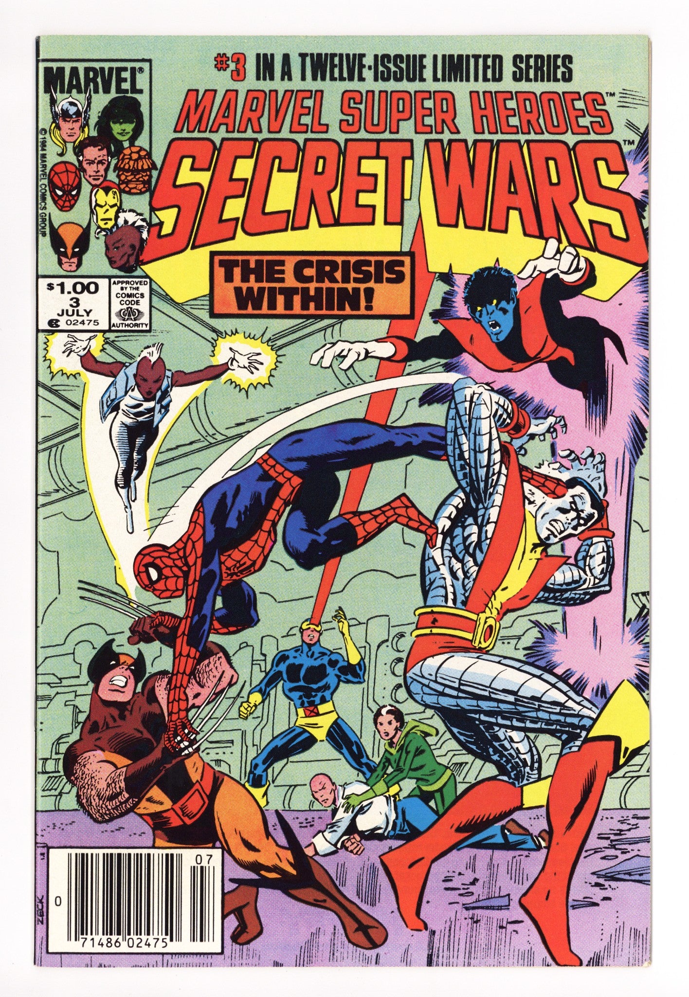 Marvel Super-Heroes Secret Wars 3 VF/NM (9.0) (1984) Canadian Price Variant 