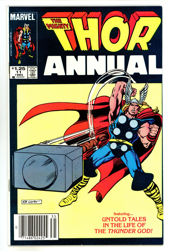 Thor Annual Vol 1 11 VF+ (8.5) (1983) Canadian Price Variant