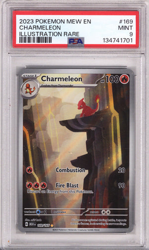 Pokemon 151 Charmeleon Illustration Rare PSA Mint 9 (2023)