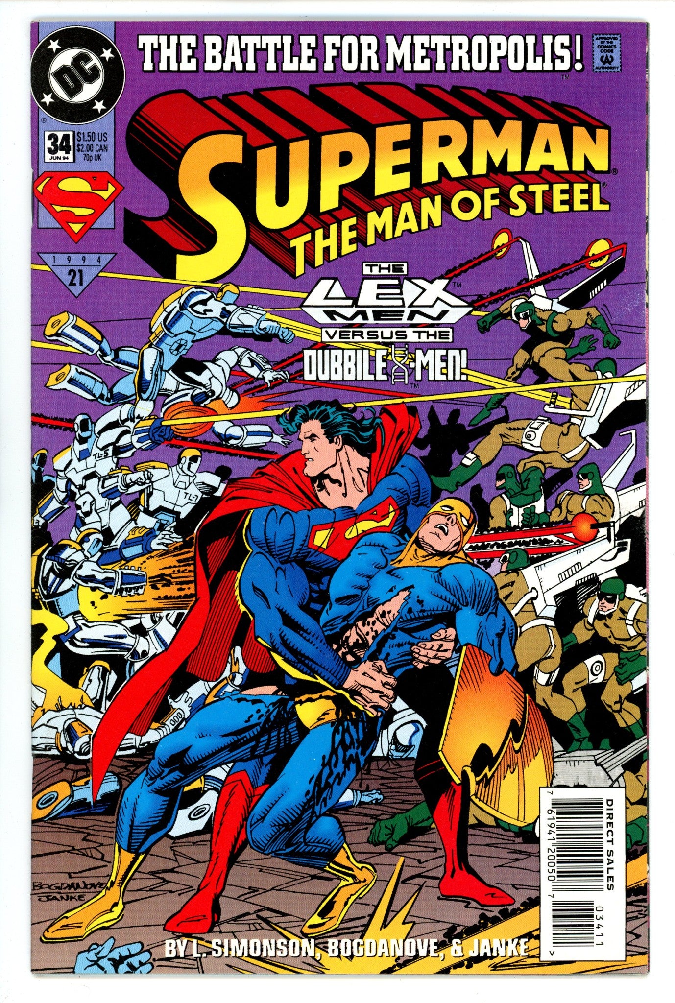 Superman: The Man of Steel 34 High Grade (1994) 