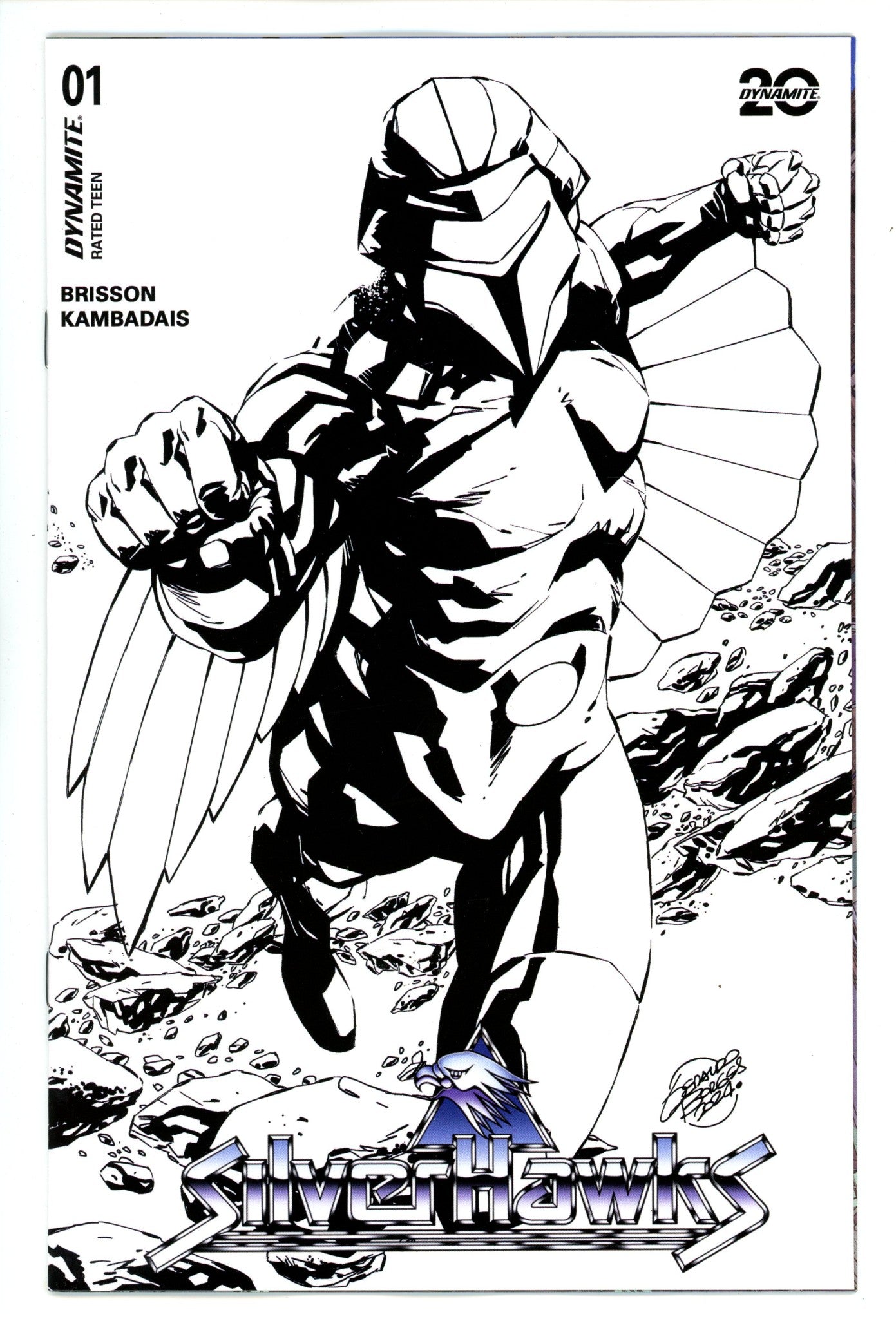 Silverhawks 1 Borges B&W Incentive Variant (2025)