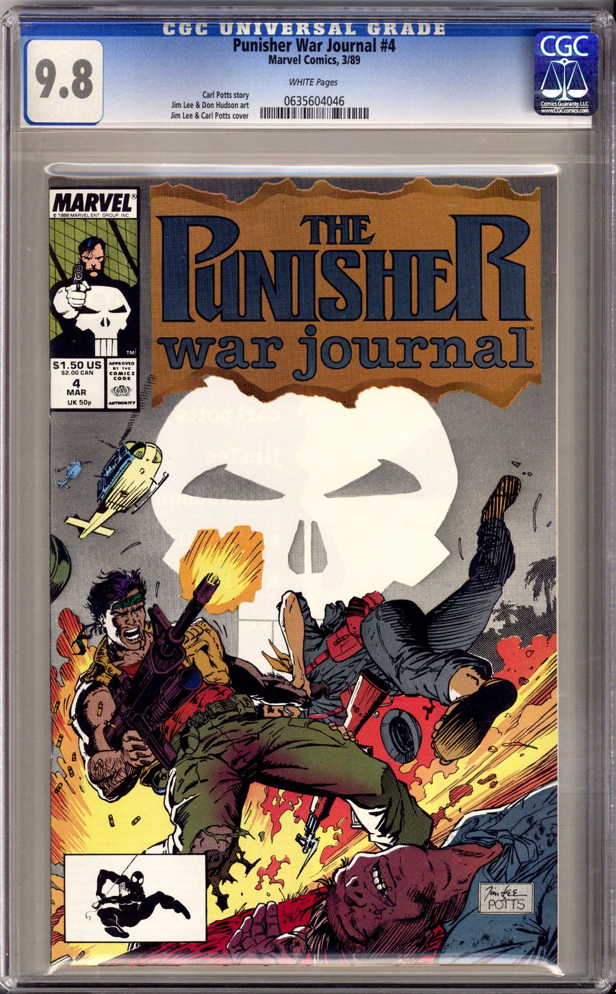 The Punisher War Journal Vol 1 4 CGC 9.8 (NM/M) (1989) 