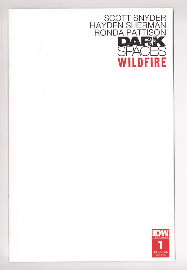 Dark Spaces: Wildfire 1 High Grade (2022) Blank Variant