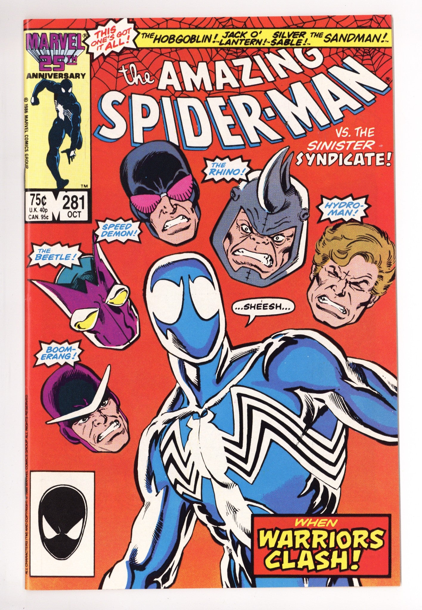 The Amazing Spider-Man Vol 1 281 NM- (9.2) (1986) 