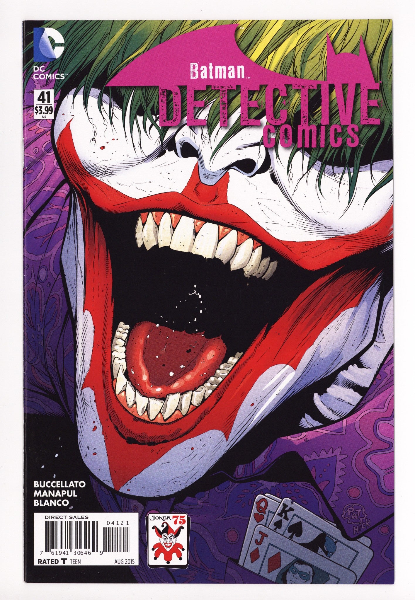 Detective Comics Vol 2 41 High Grade (2015) Gleason Variant 