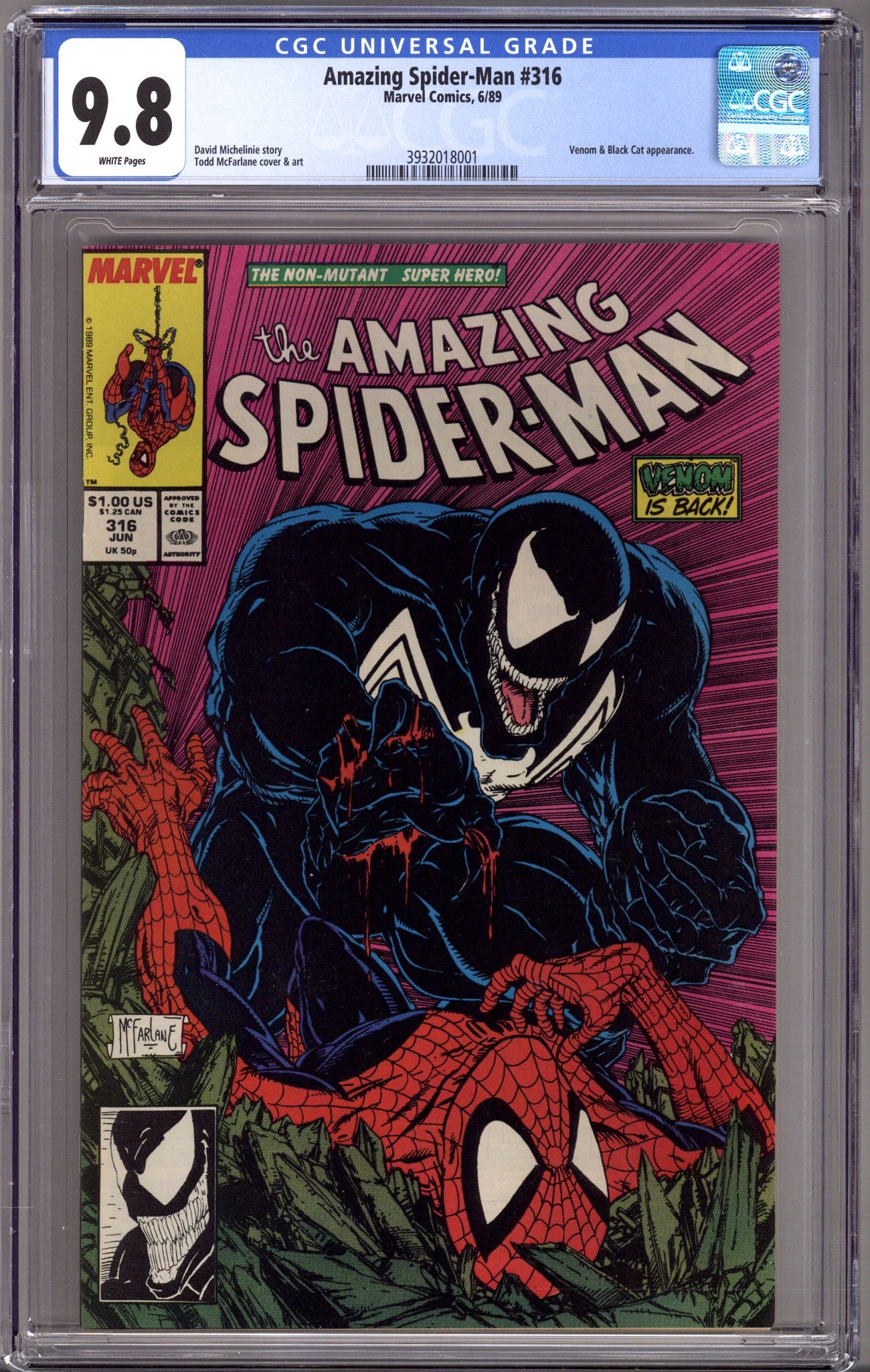 The Amazing Spider-Man Vol 1 316 CGC 9.8 (NM/M) (1989) 