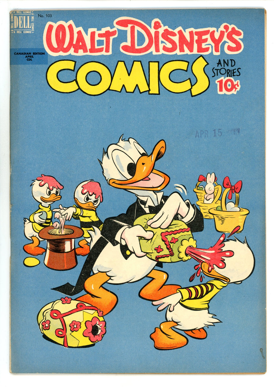 Walt Disney's Comics and Stories Vol 9 7 (103) VF+ (8.5) (1949) Canadian Edition 