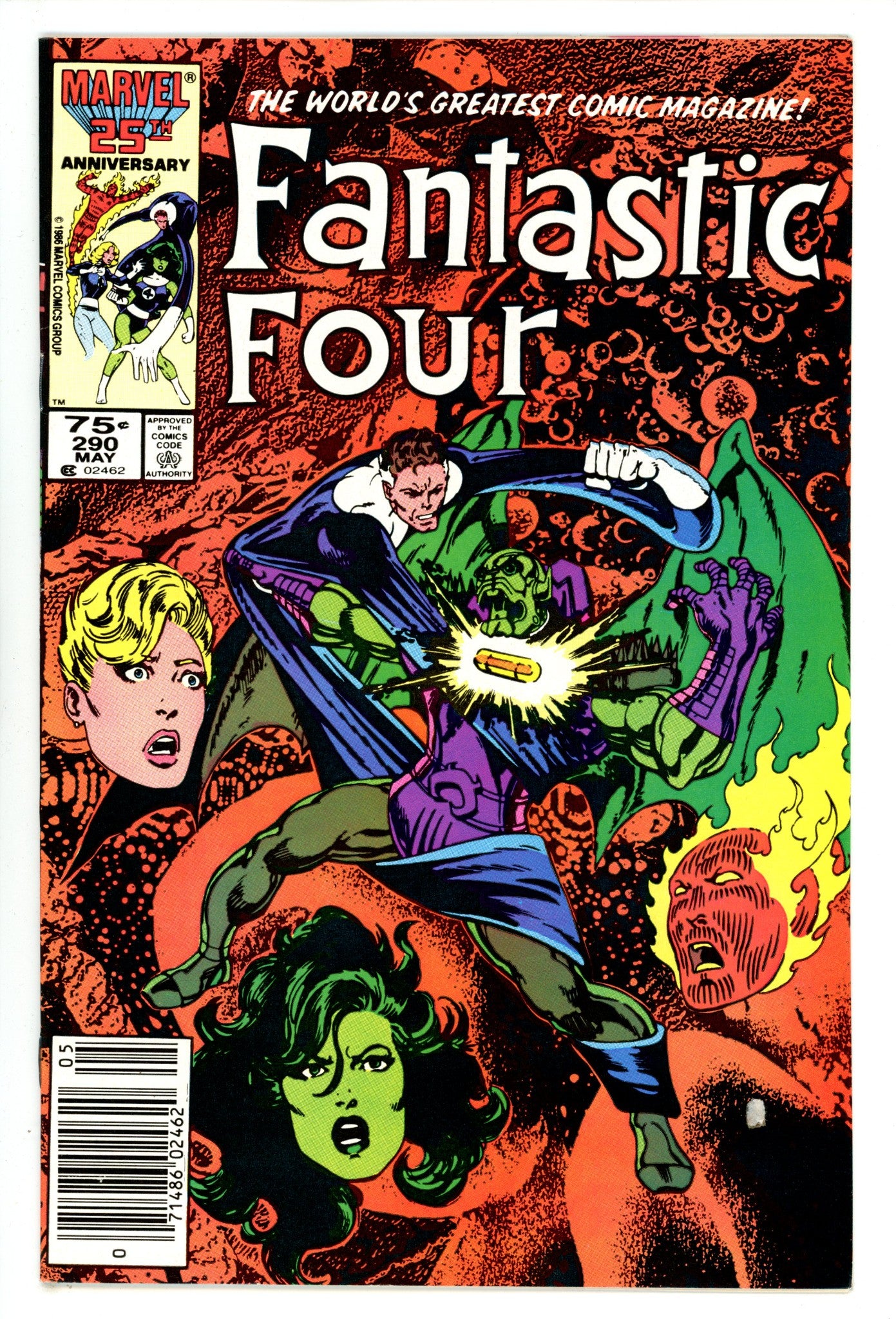 Fantastic Four Vol 1 290 Mid Grade (1986) Newsstand 