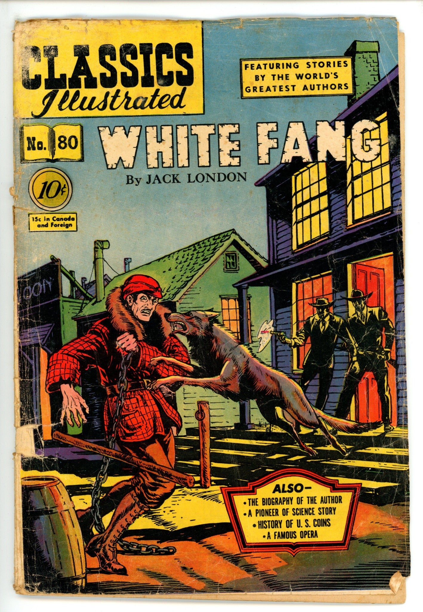 Classics Illustrated: White Fang 80 Hrn 79 Cover Detached PR (1951)