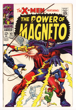 The X-Men Vol 1 43 VF (8.0) Apparent, Top Staple Detached (1968) 