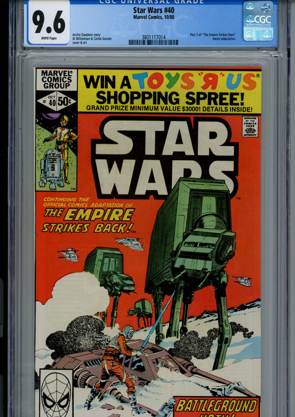 Star Wars Vol 1 40 CGC 9.6 (NM+) (1980)