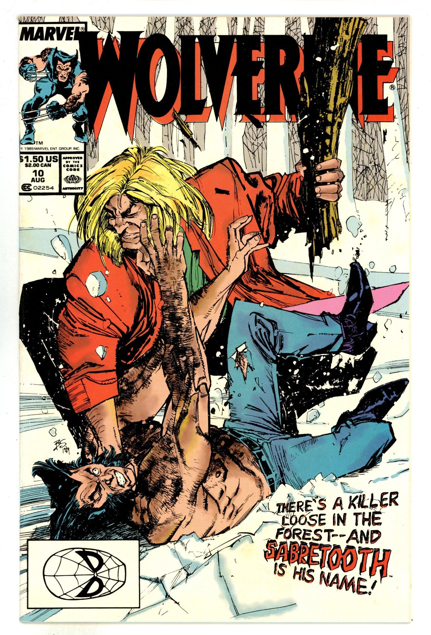 Wolverine Vol 2 10 VF+ (8.5) (1989) 