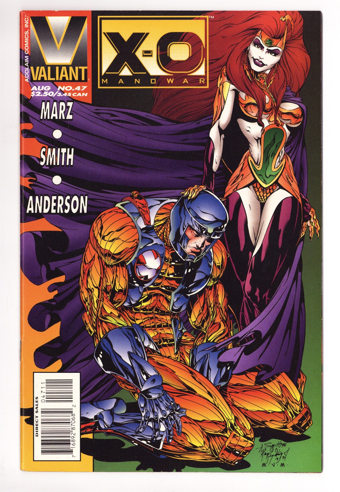 X-O Manowar Vol 1 47 Mid Grade (1995) 