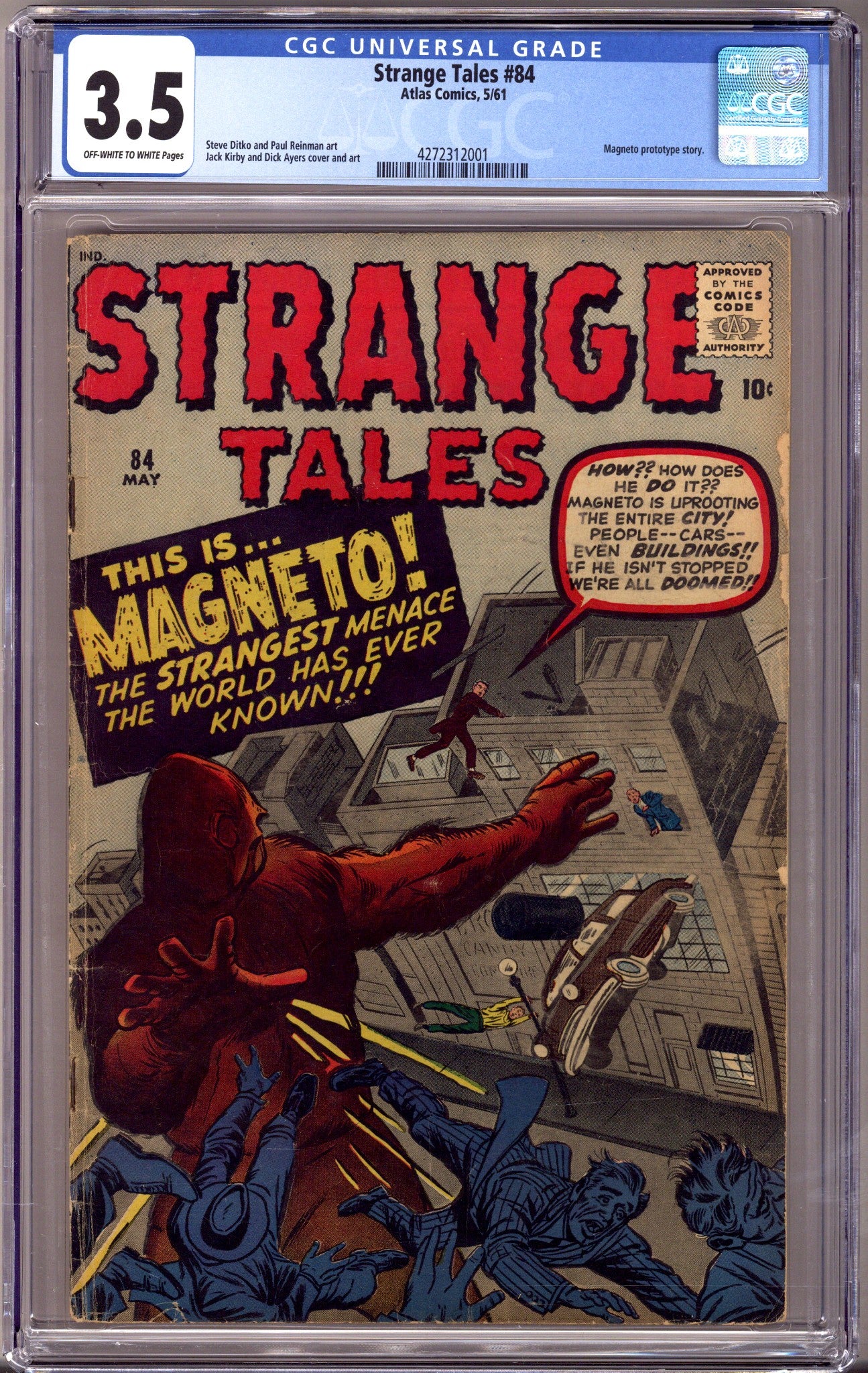 Strange Tales Vol 1 84 CGC 3.5 (VG-) (1961) 