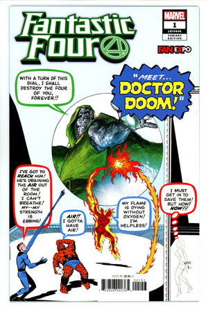 Fantastic Four Vol 6 1 (646) VF/NM (9.0) (2018) Kirby Homage Exclusive Variant