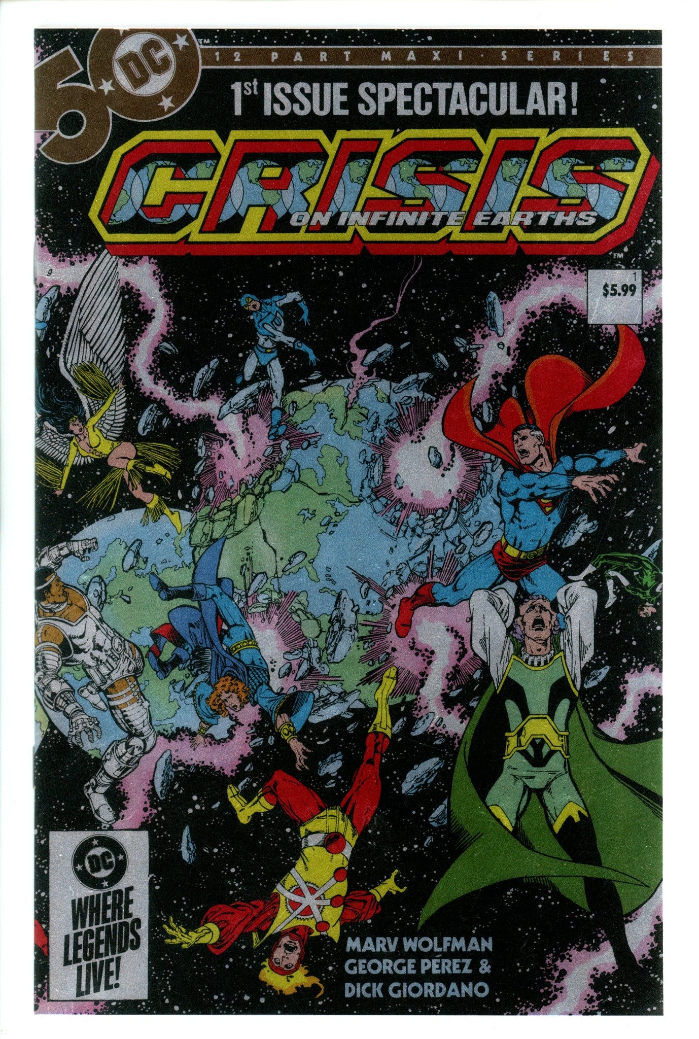 Crisis On Infinite Earths 1 Pérez Facsimile Foil Variant (2024)