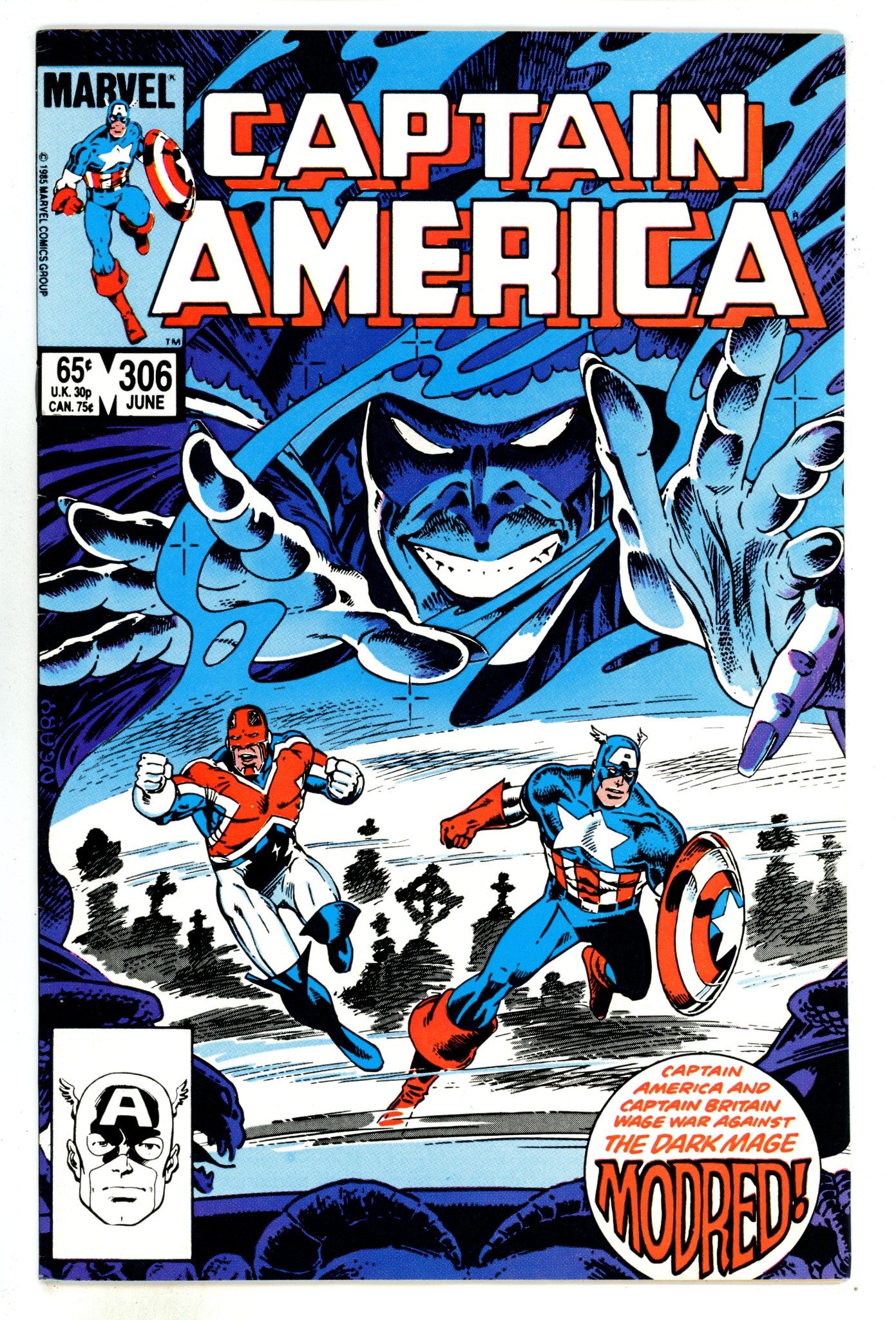 Captain America Vol 1 306 High Grade (1985) 
