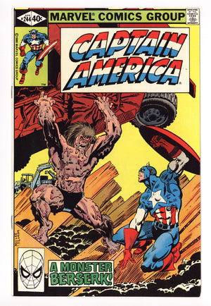 Captain America Vol 1 244 High Grade (1980) 