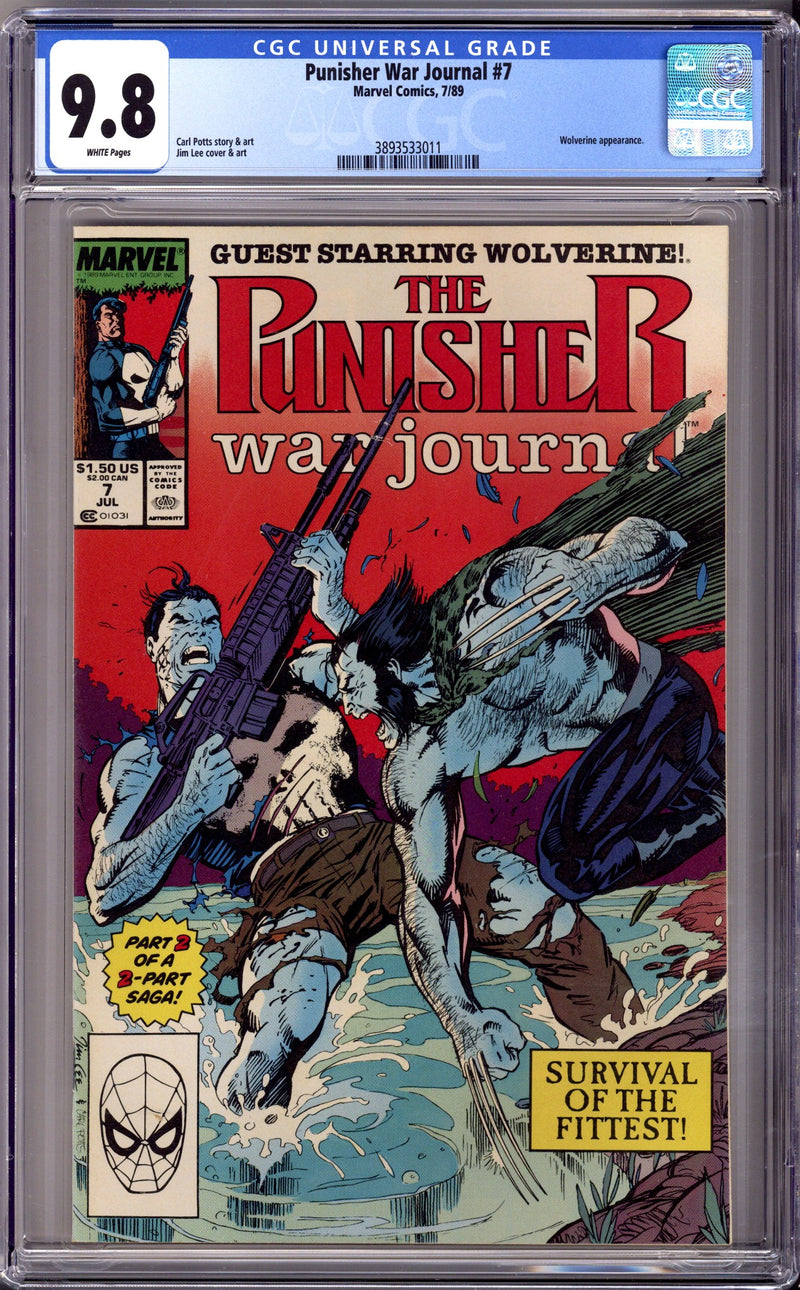 The Punisher War Journal Vol 1 7 CGC 9.8 (NM/M) (1989) 