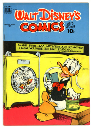 Walt Disney's Comics and Stories Vol 9 10 (105) VF+ (8.5) (1949) Canadian Edition 