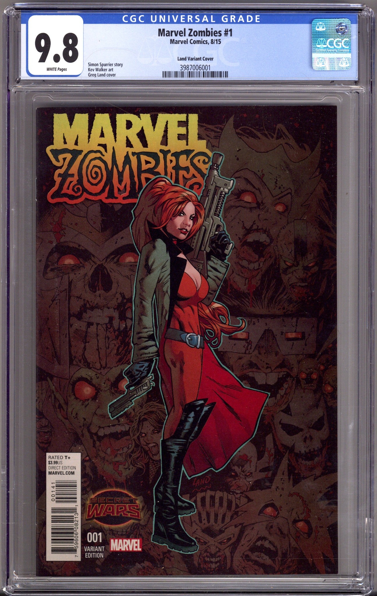 Marvel Zombies 1 CGC 9.8 (NM/M) (2015) Land Incentive Variant 