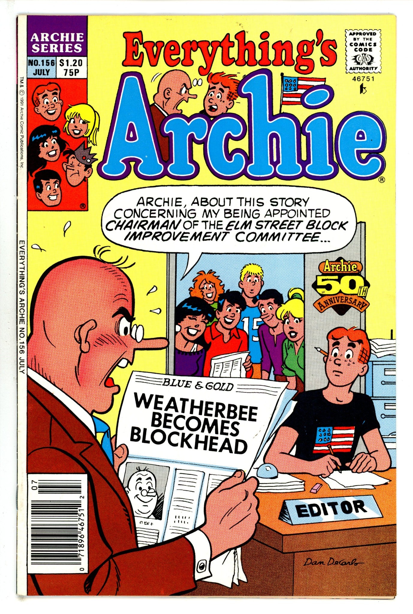 Everything's Archie 156 Canadian Variant FN- (1990)
