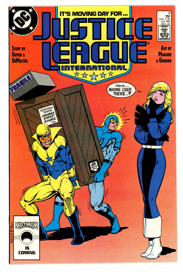 Justice League International 8 Mid Grade (1987)
