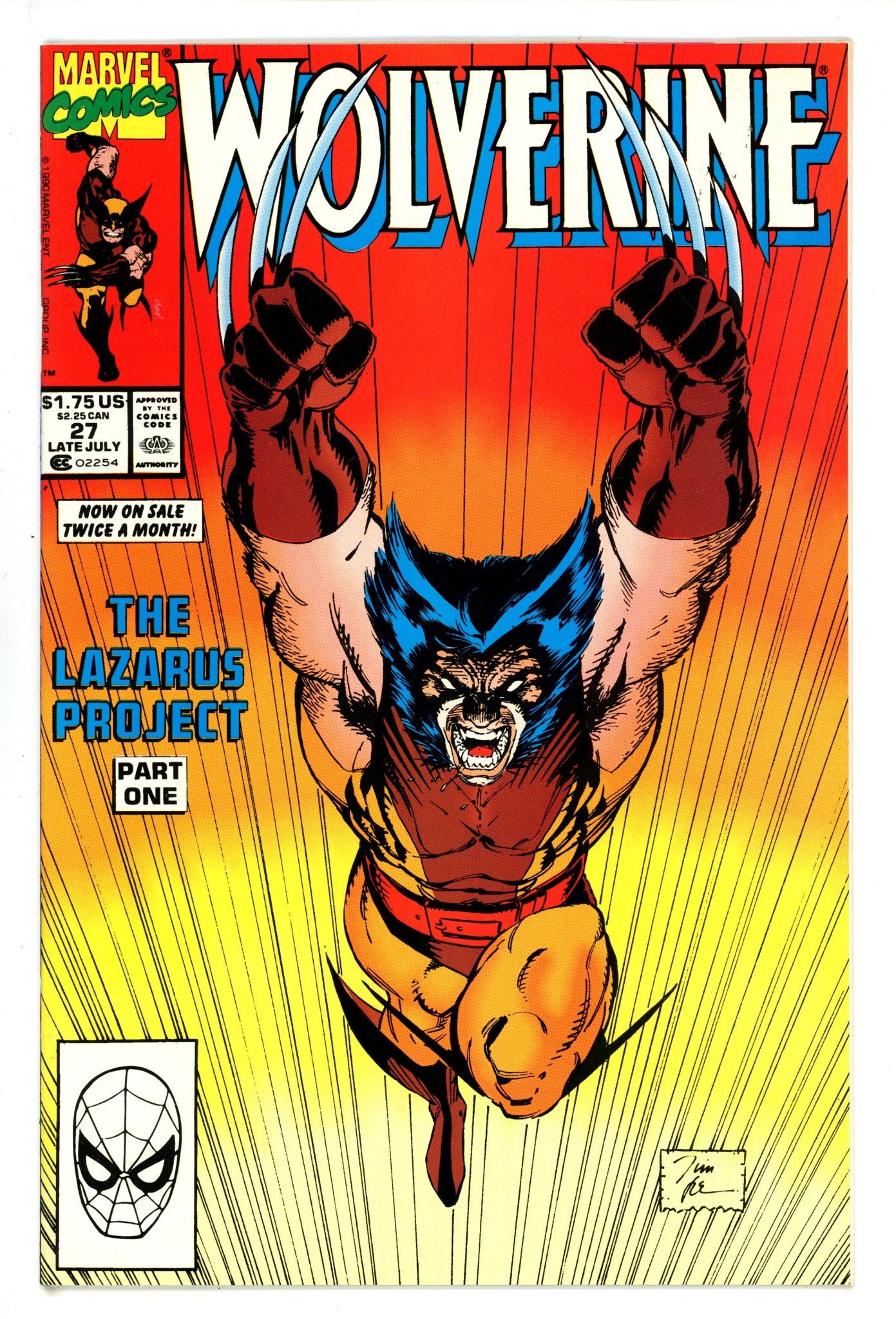 Wolverine Vol 2 27 VF+ (8.5) (1990) 