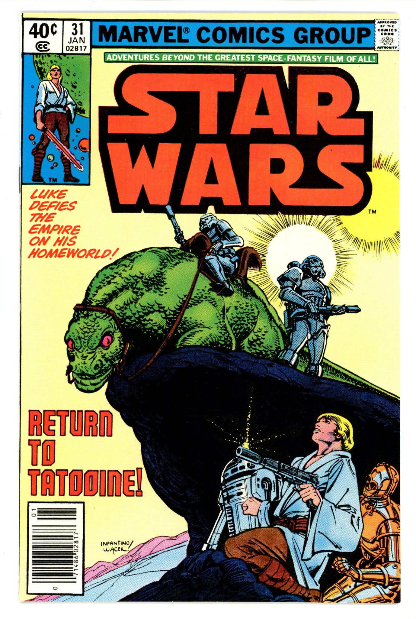 Star Wars Vol 1 31 VF+ (8.5) (1980) Newsstand 