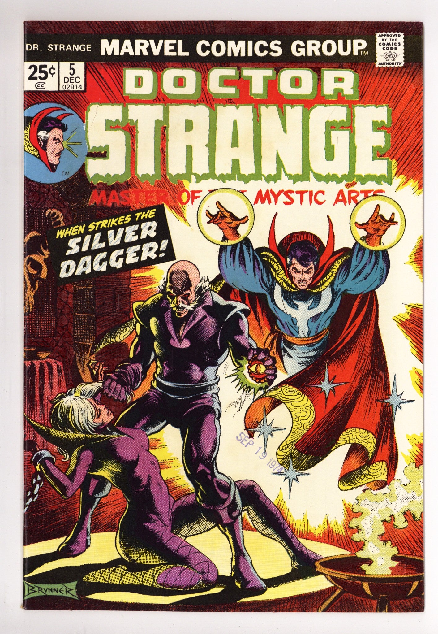 Doctor Strange Vol 2 5 NM- (9.2) (1974) 