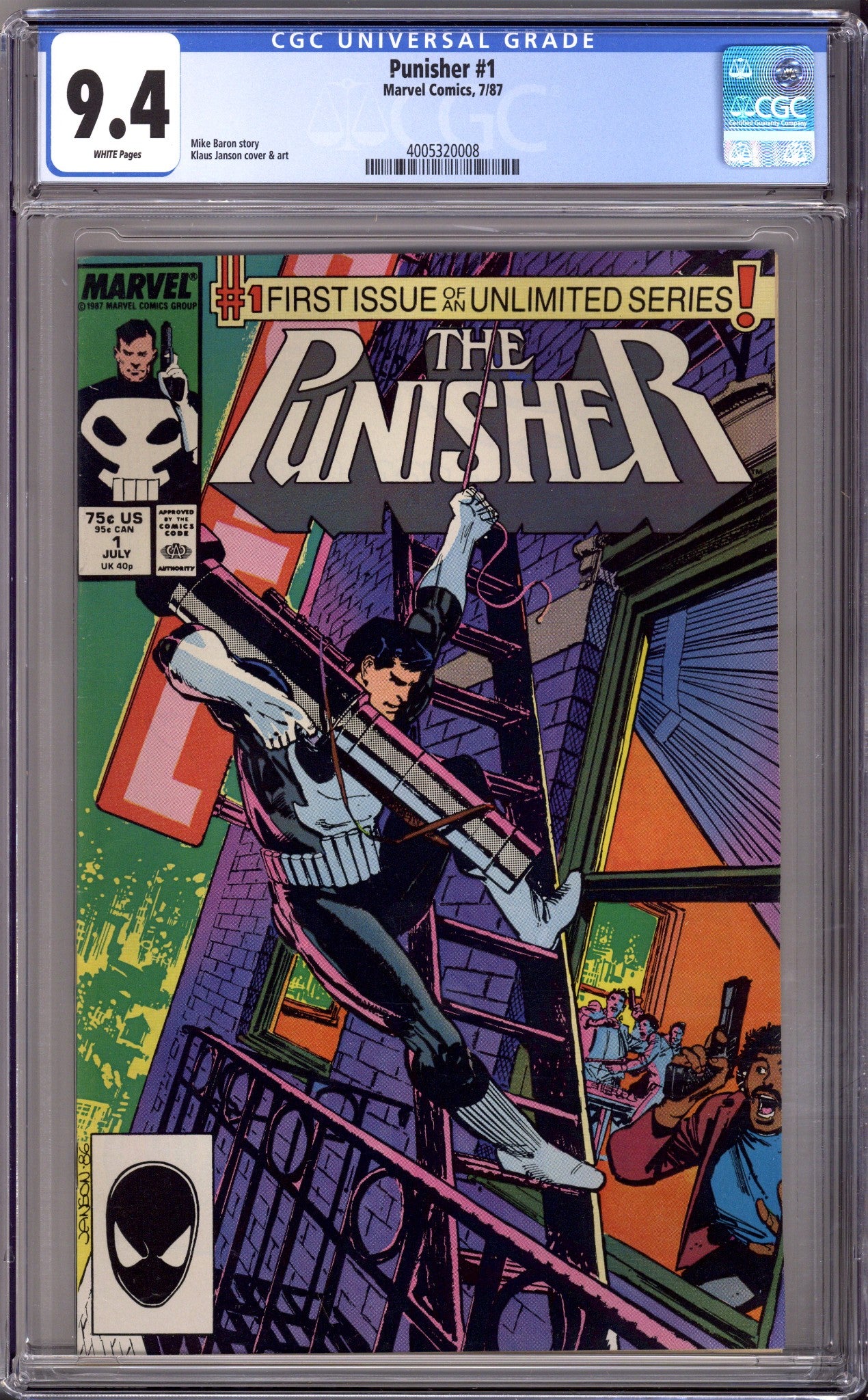 The Punisher Vol 2 1 CGC 9.4 (NM) (1987) 
