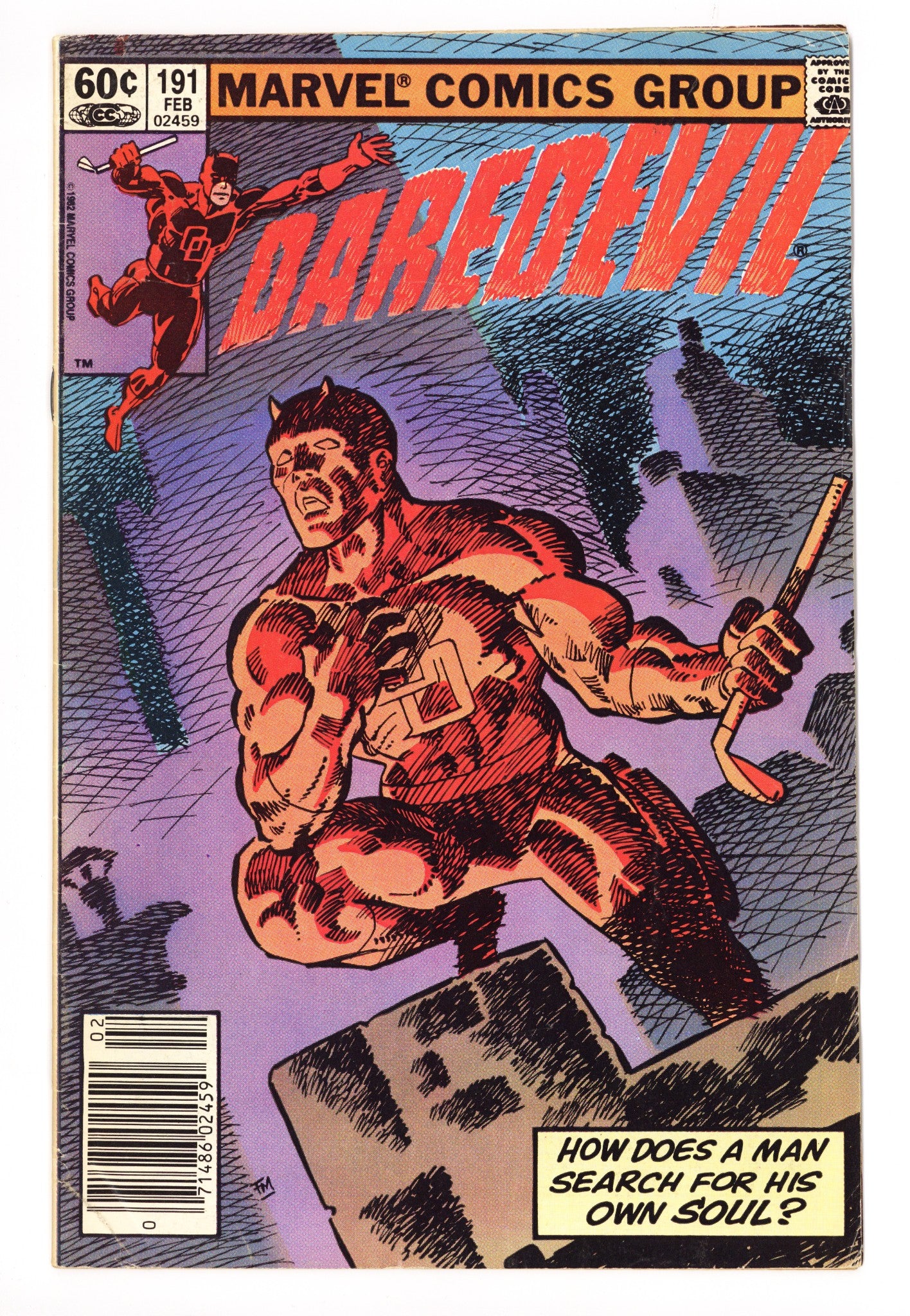 Daredevil Vol 1 191 Low Grade (1983) Newsstand 